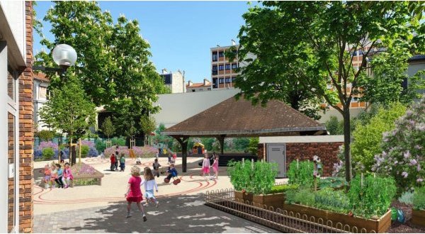 Végétaliser les cours d’école&nbsp;: l’exemple de Montrouge